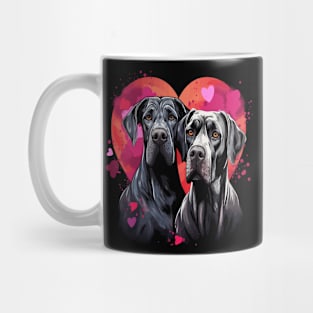 Great Dane Couple Valentine Mug